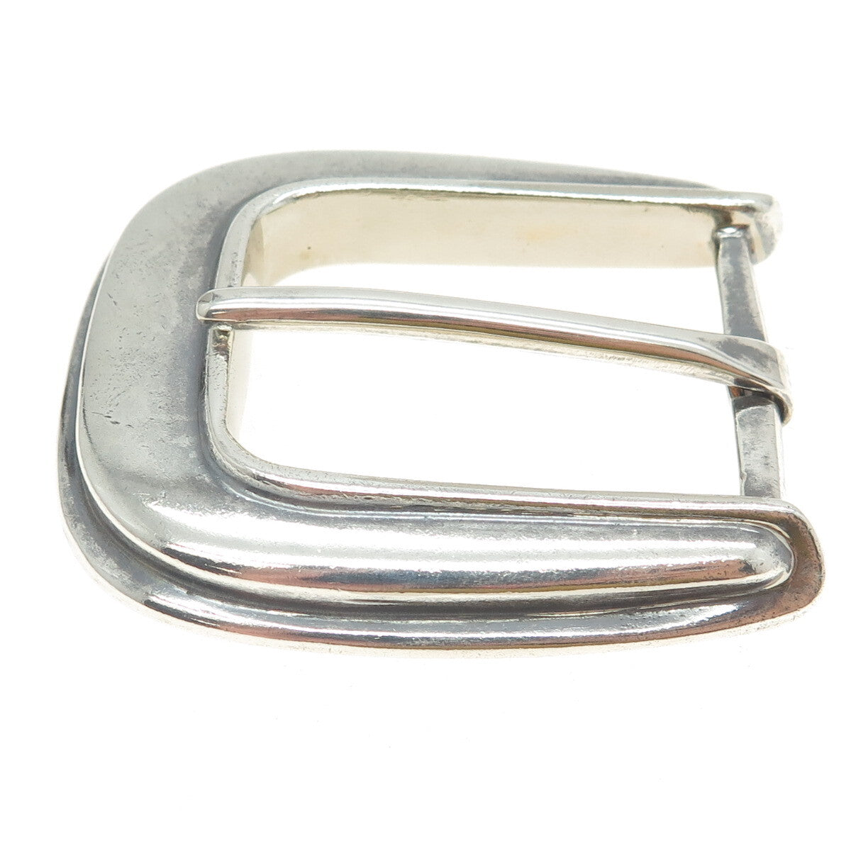 PATRICIA VON MUSULIN 925 Sterling Silver Vintage Modernist Belt Buckle