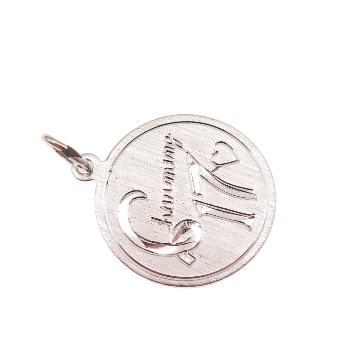 Elco 925 Sterling Silver Vintage Charming 17 Charm Pendant