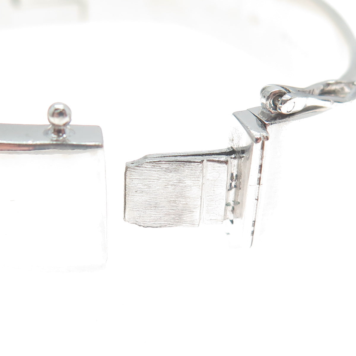MONTBLANC 925 Sterling Silver Vintage Crisscross Bangle Bracelet 7"