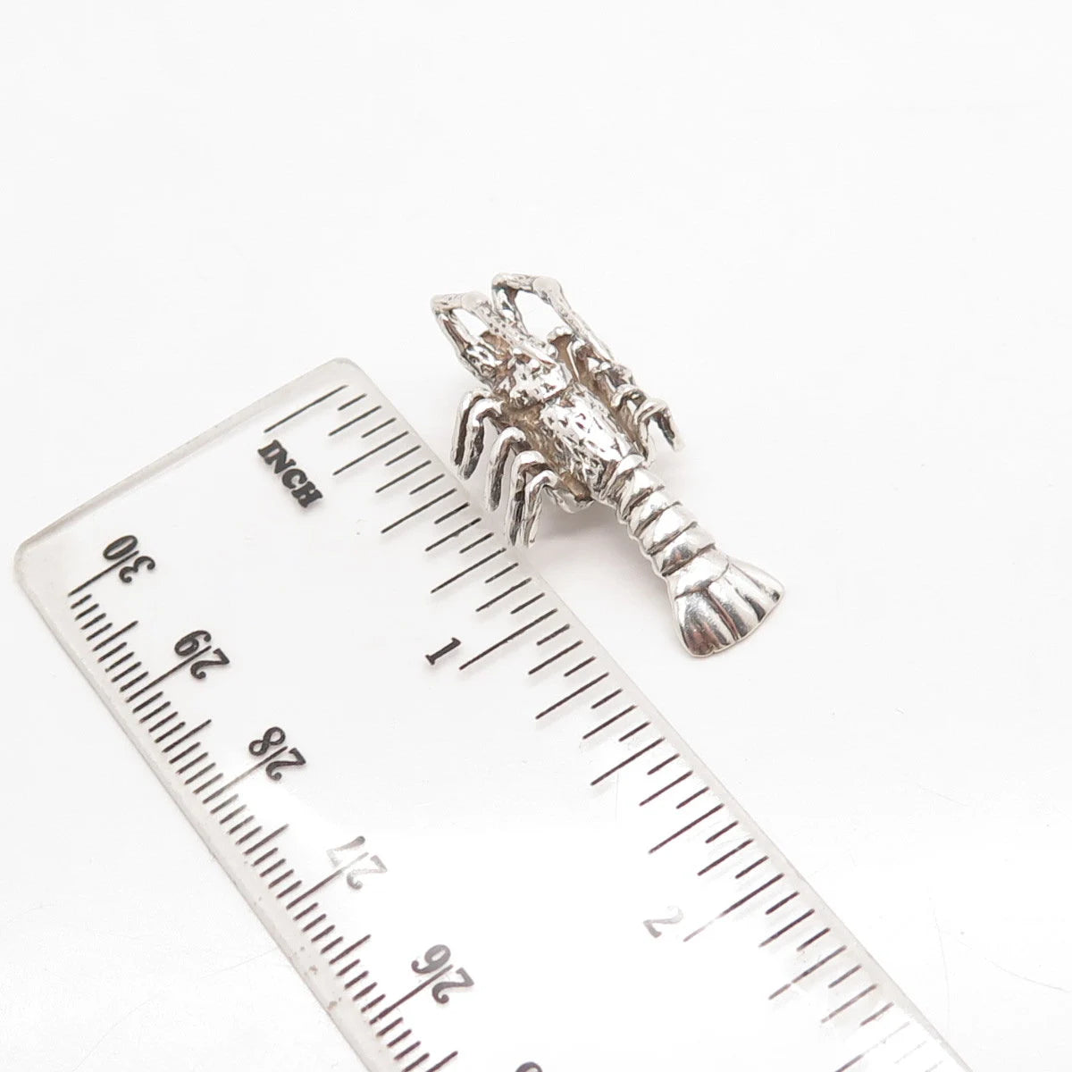 925 Sterling Silver Vintage Cancer Zodiac Sign Slide Pendant