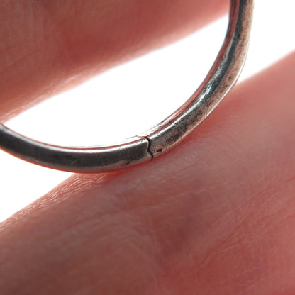 925 Sterling Silver Vintage Snake Oxidized Ring Size 6 (repair / cracked shank)
