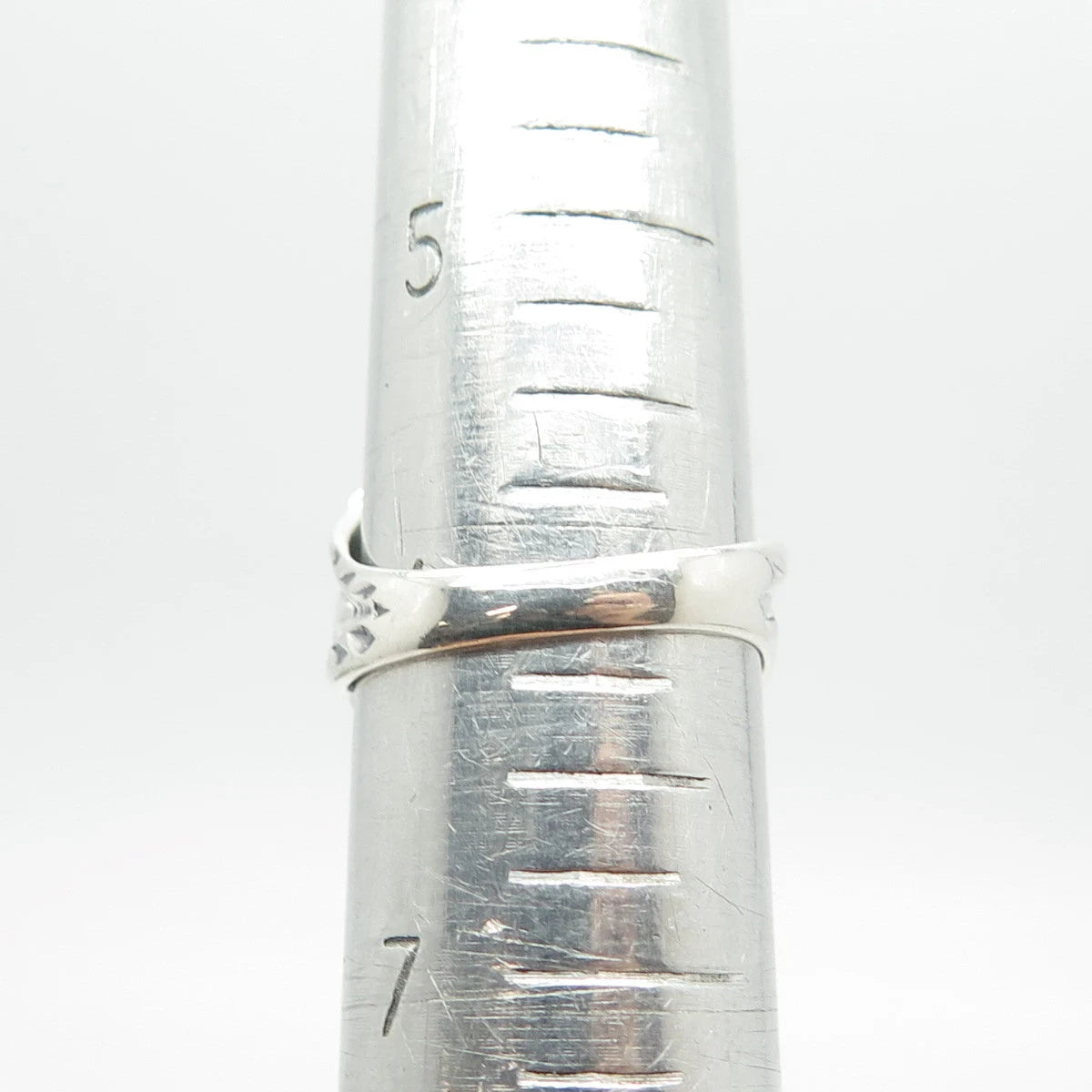 925 Sterling Silver Vintage Net Ring Size 6