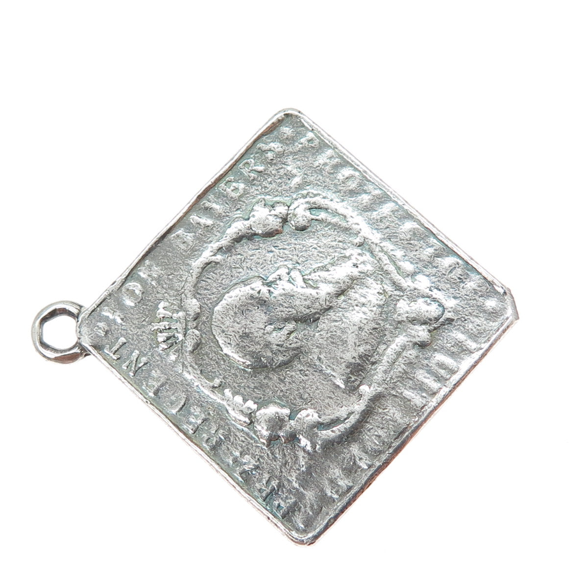 900 Coin Silver Antique Kingdom of Bavaria Luitpold 1886-1912 Medal Pendant