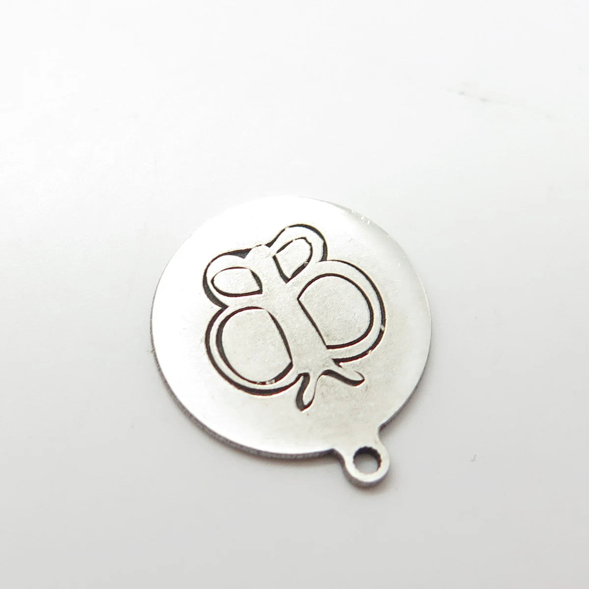 925 Sterling Silver USA Two In Town Butterfly Charm Pendant