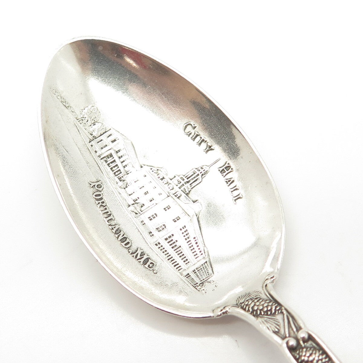 925 Sterling Silver Antique Art Deco Watson Portland States & Cities Spoon