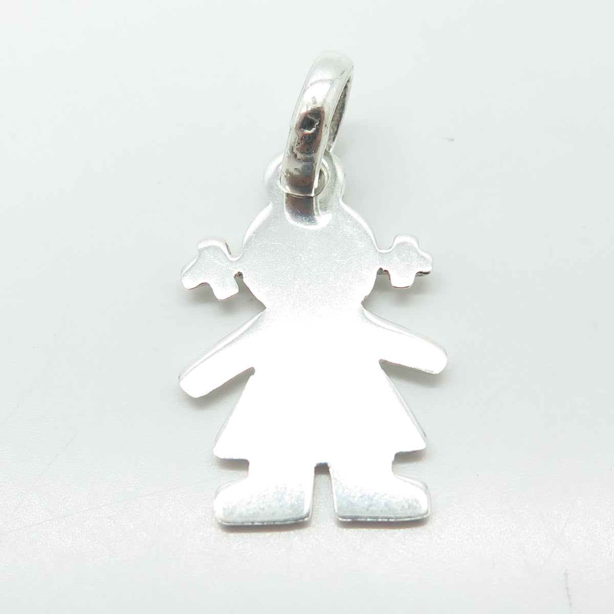 950 Silver Vintage Baby Girl Doll Pendant