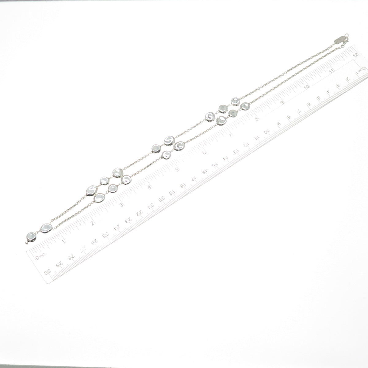 IPPOLITA 925 Sterling Silver Modernist Necklace 24" (missing part of pendant)