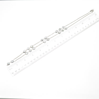 IPPOLITA 925 Sterling Silver Modernist Necklace 24" (missing part of pendant)