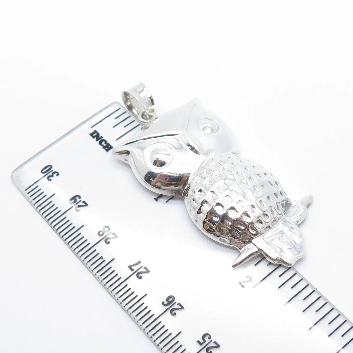 925 Sterling Silver Vintage Wise Owl Pendant