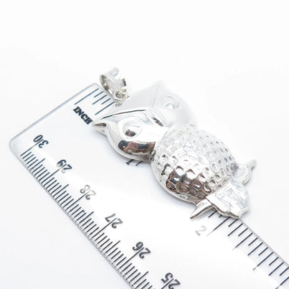 925 Sterling Silver Vintage Wise Owl Pendant