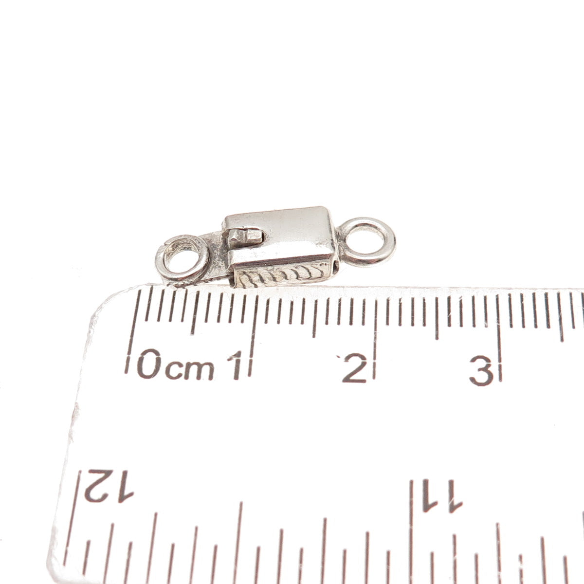 925 Sterling Silver Vintage Mexico Bracelet / Necklace Box Lock Clasp