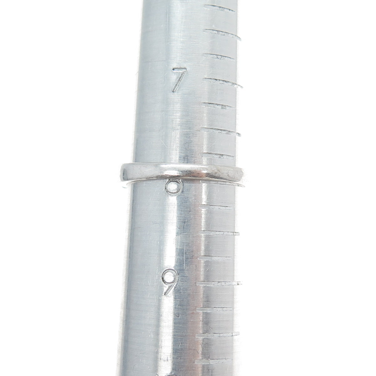 MEDA 925 Sterling Silver Round-Cut C Z Engagement Ring Size 8