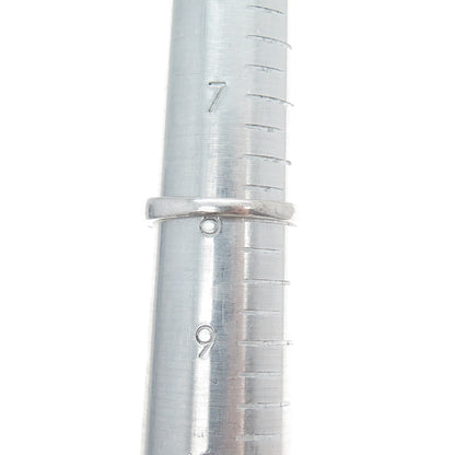 MEDA 925 Sterling Silver Round-Cut C Z Engagement Ring Size 8