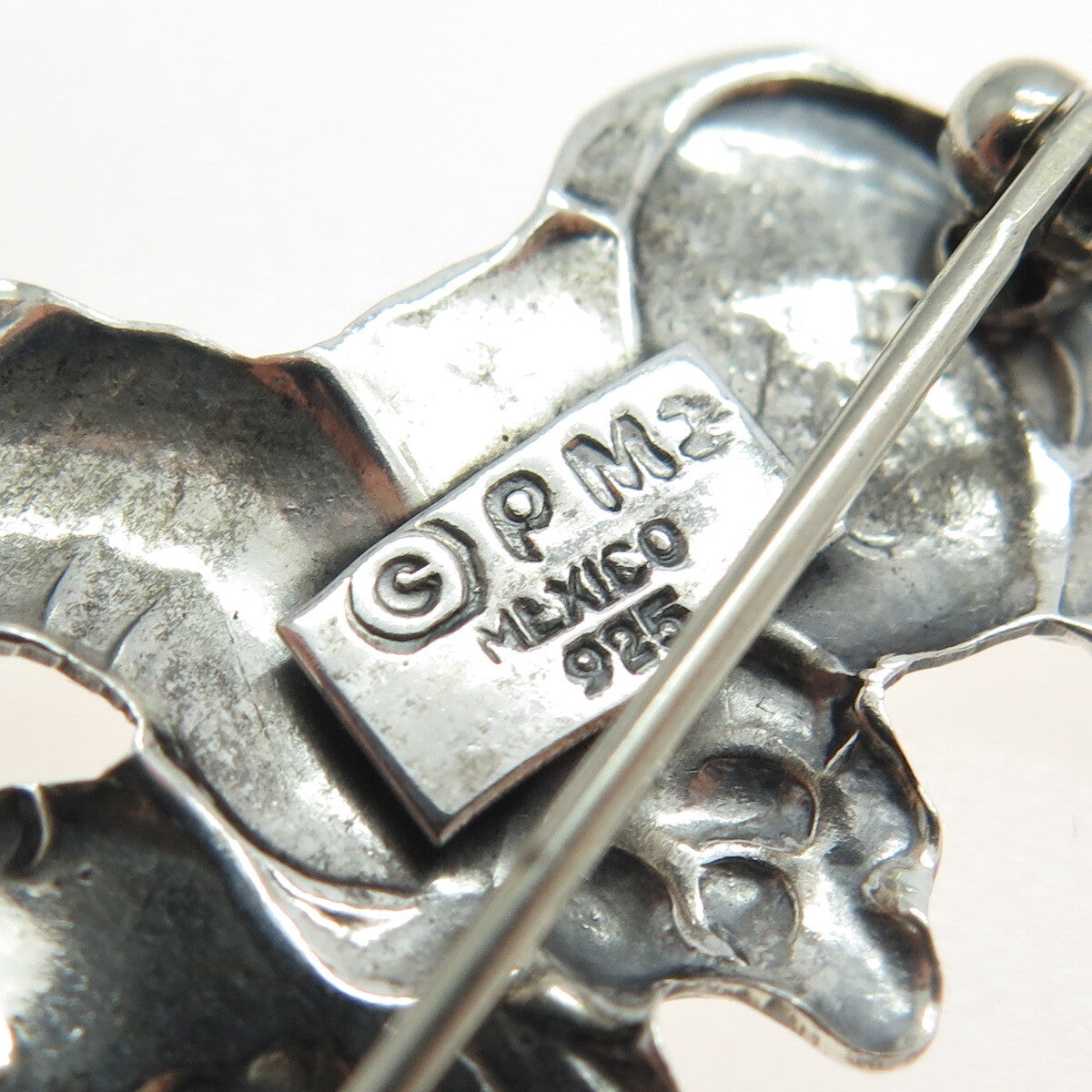 PRECIOUS MOMENTS 925 Sterling Silver Vintage Mexico Baby Angel Pin Brooch