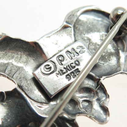 PRECIOUS MOMENTS 925 Sterling Silver Vintage Mexico Baby Angel Pin Brooch