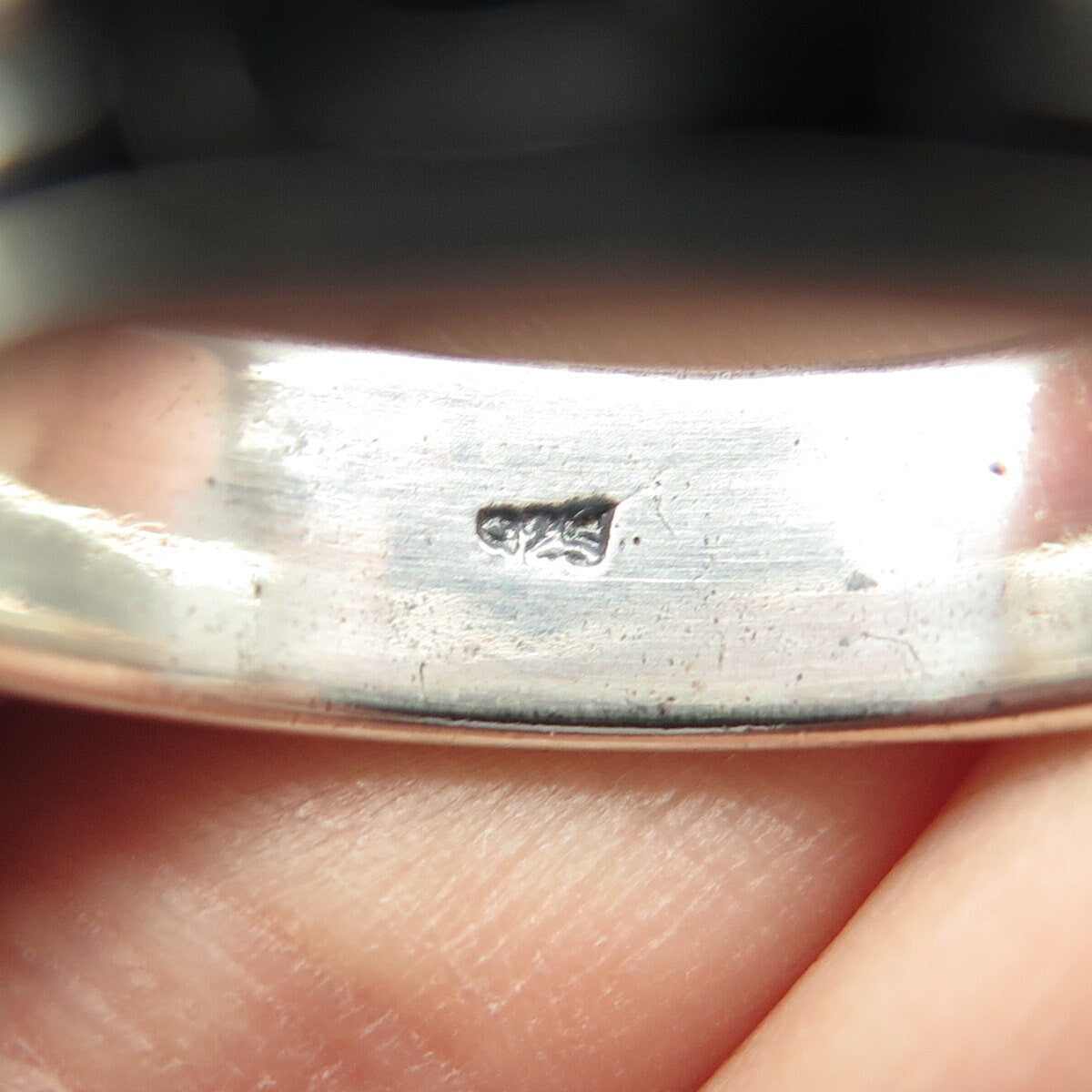 925 Sterling Silver Vintage Chain Band Ring Size 13.25