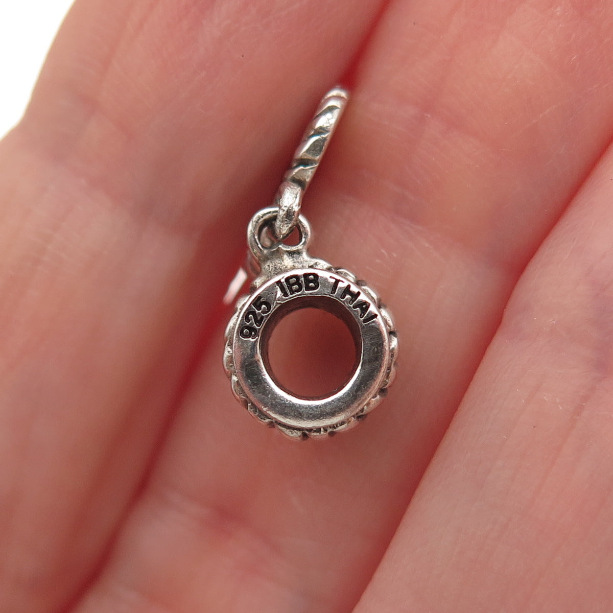 925 Sterling Silver Heart Dangle Charm