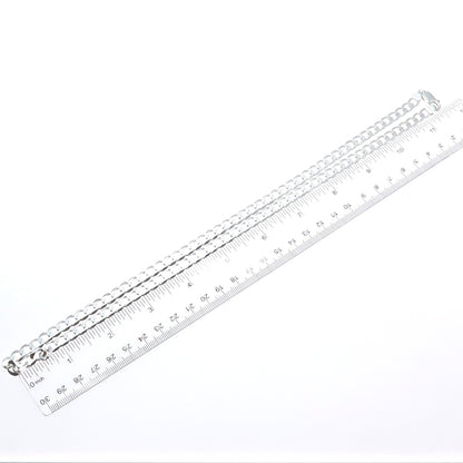 925 Sterling Silver Vintage Italy Curb Chain Necklace 24"