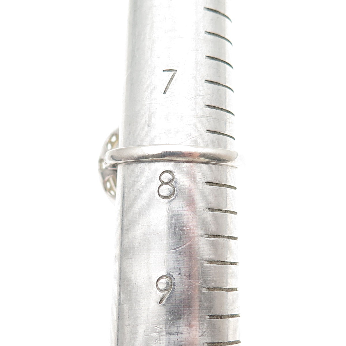 LUCAS LAMETH 925 Sterling Silver Real Citrine & White Topaz Ring Size 7.75