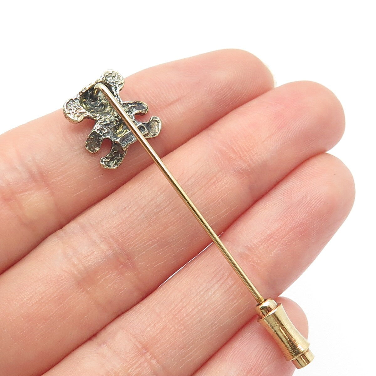925 Sterling Silver Gold Plated Vintage Coala Lapel Pin