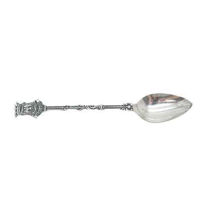 GEBR. HUISMAN GH3 833 Silver Antique Dutch Brussels Coat of Arms Coffee Spoon