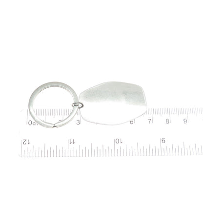 925 Sterling Silver Vintage Engravable Key Fob Ring Holder