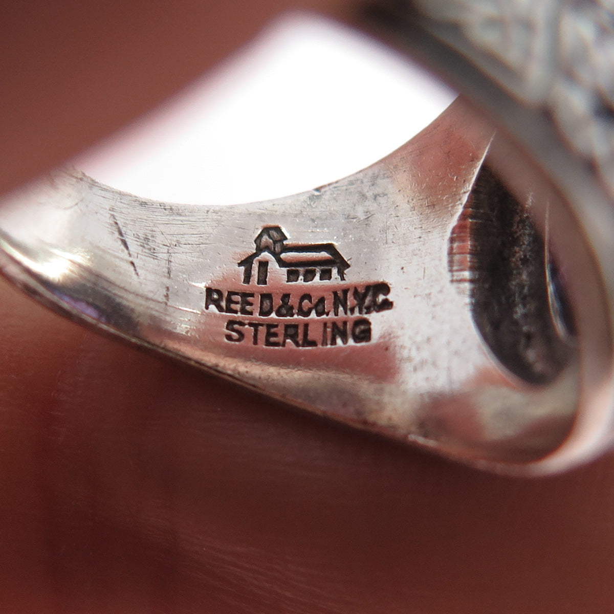 REED & CO. 925 Sterling Vintage 1983 Real Amethyst Egbert School Ring Size 6.75