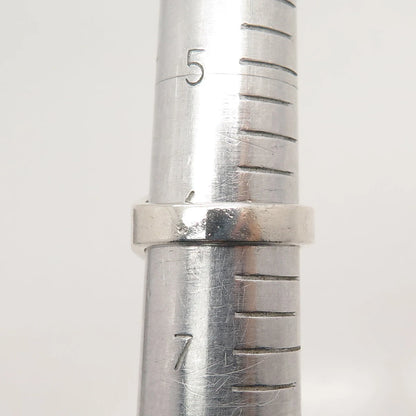 925 Sterling Silver Vintage Crossover Ring Size 6.25