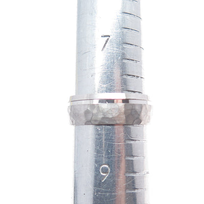925 Sterling Silver Hammered Band Ring Size 8.25