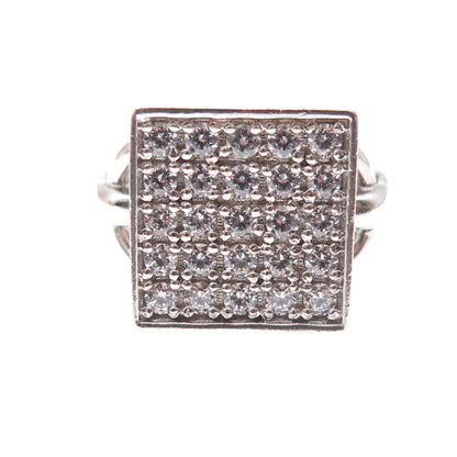 Michael Valitutti Gems En Vogue 925 Sterling Silver Round-Cut C Z Ring Size 7