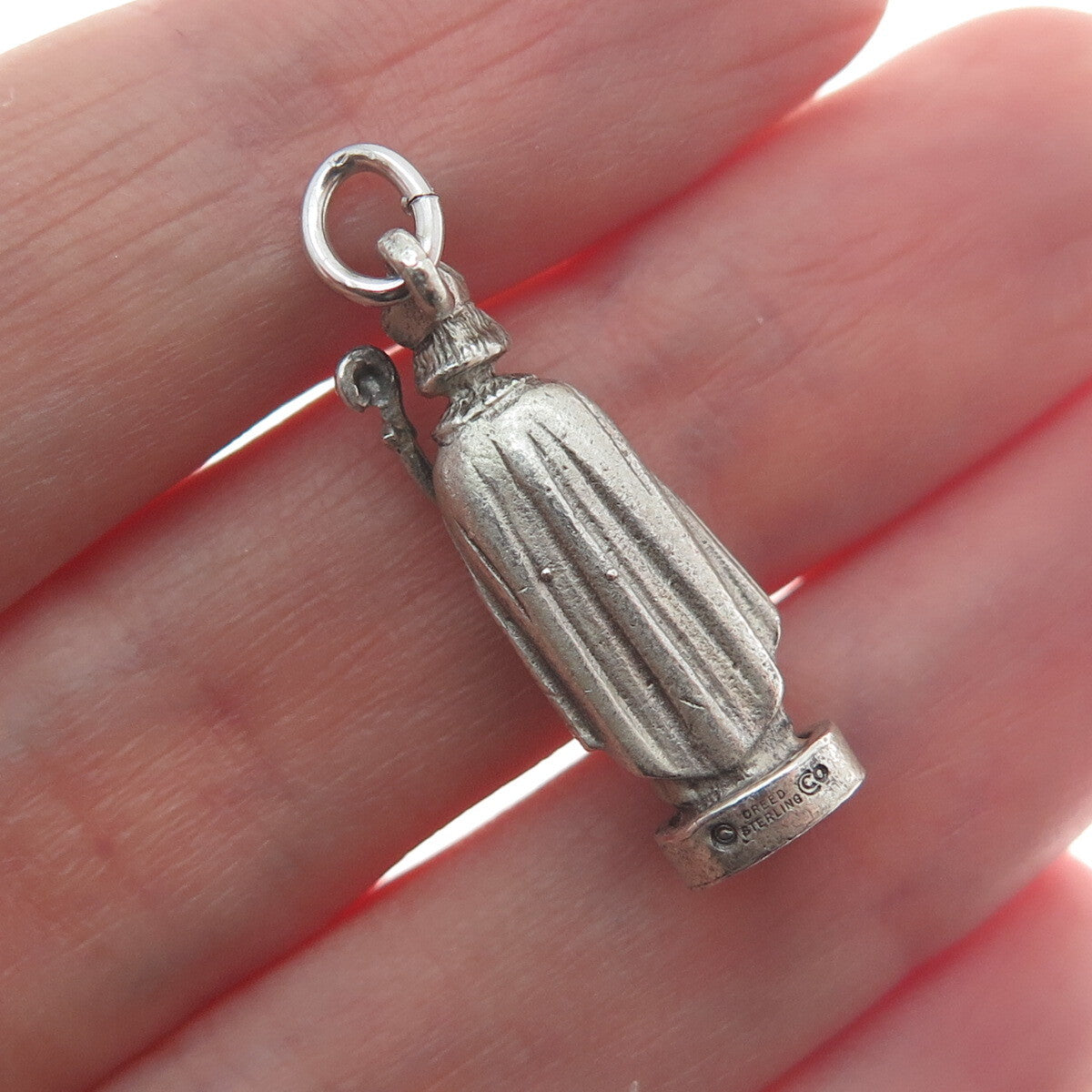 CREED 925 Sterling Silver Vintage St. Wilfred Minimalist 3D Charm Pendant