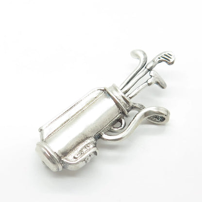 925 Sterling Silver Vintage Mexico Golf Club Pin Brooch
