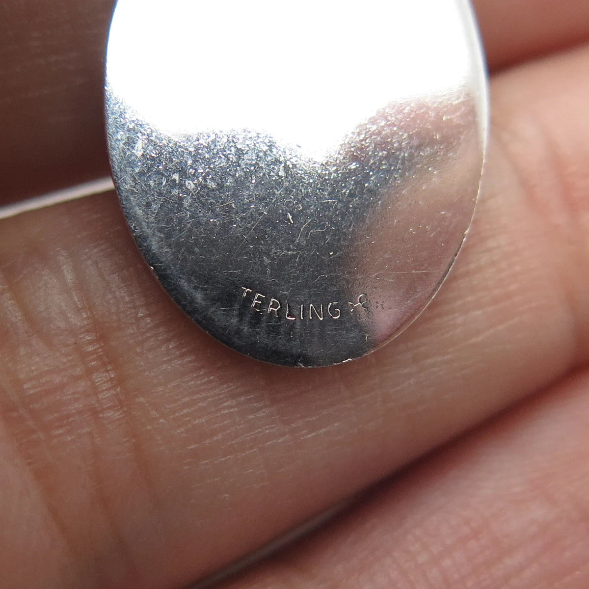 925 Sterling Silver Vintage Griffith & Sons My Confirmation Oval Pendant