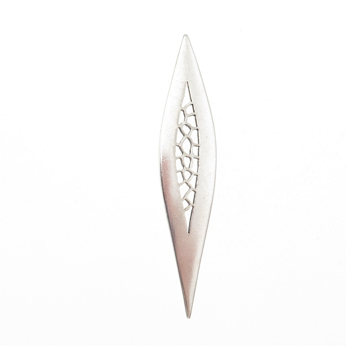 925 Sterling Silver Vintage Modernist Slide Pendant