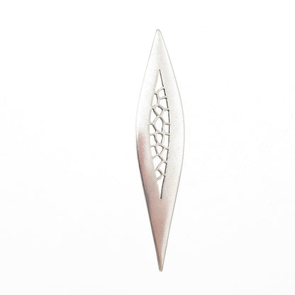 925 Sterling Silver Vintage Modernist Slide Pendant