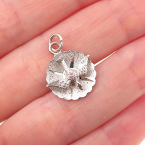 Catamore 925 Sterling Silver Antique Art Deco Holy Spirit Oxidized Charm Pendant