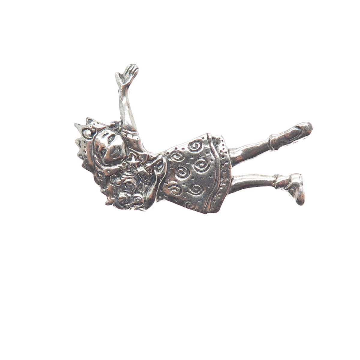MARY ENGELBREIT 925 Sterling Silver Vintage Princess Modernist Pin Brooch
