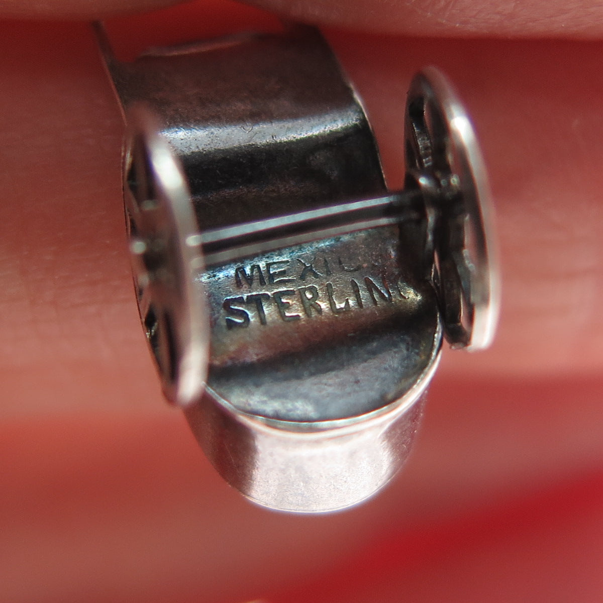 925 Sterling Silver Vintage Mexico Rickshaw Minimalist 3D Charm Pendant