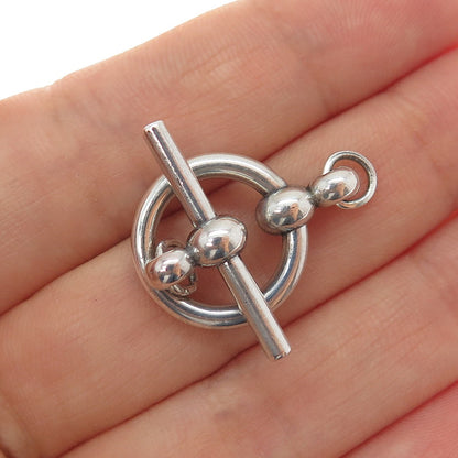 PROCHAIN 925 Sterling Silver Vintage Bracelet / Necklace Toggle Lock Clasp