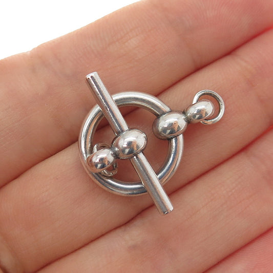 PROCHAIN 925 Sterling Silver Vintage Bracelet / Necklace Toggle Lock Clasp