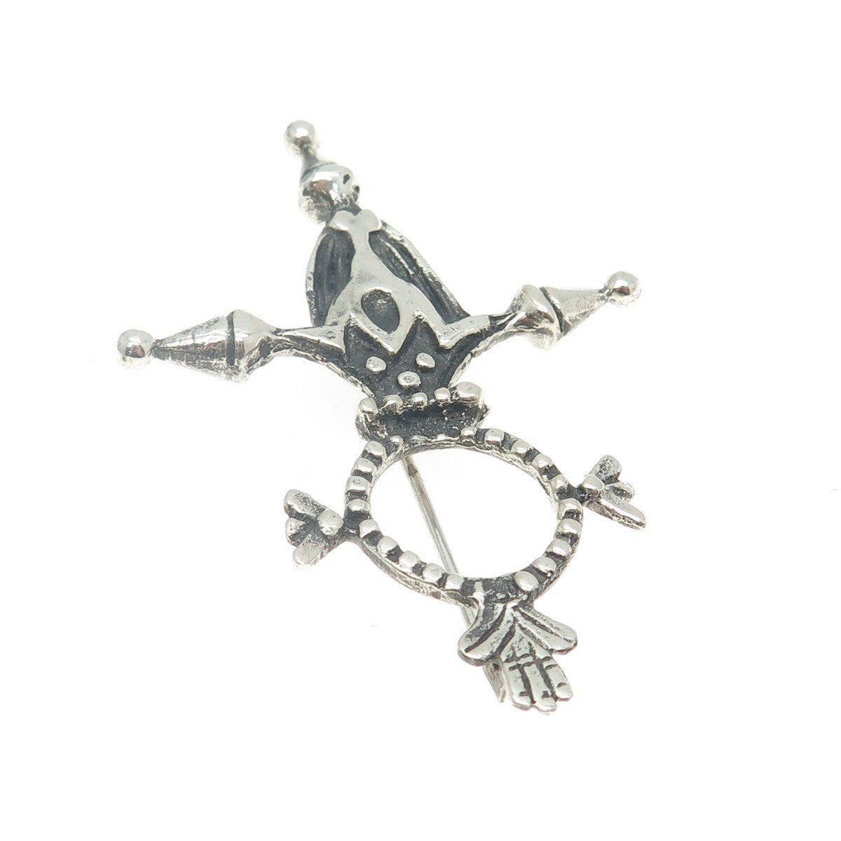 925 Sterling Silver Vintage African Inaranganak Croix Touareg Pin Brooch