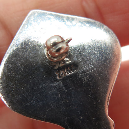 ZINA 925 Sterling Silver Vintage Torch Oxidized Pin Brooch