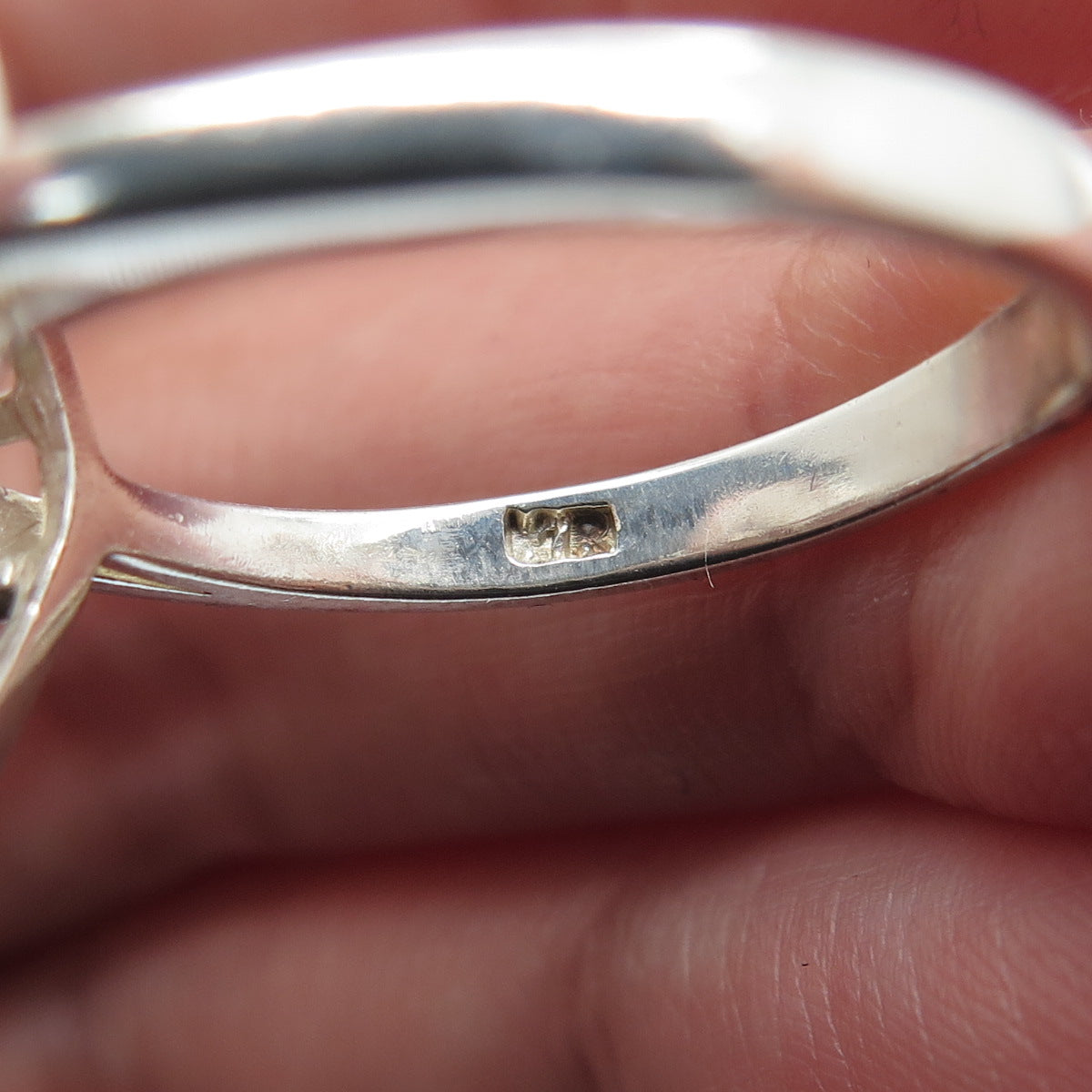 925 Sterling Silver Heart-Cut C Z Promise Ring Size 9