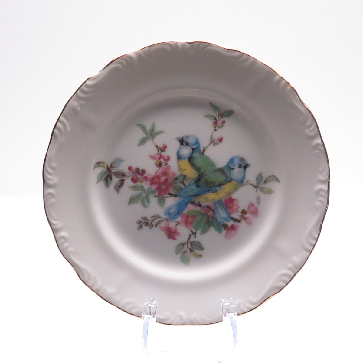 Royal Crown Antique Early XX Song Birds Porcelain SET of 6 Serving Plates