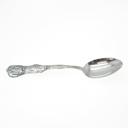 WATSON 925 Sterling Silver Antique Art Deco Wyoming States & Cities Coffee Spoon