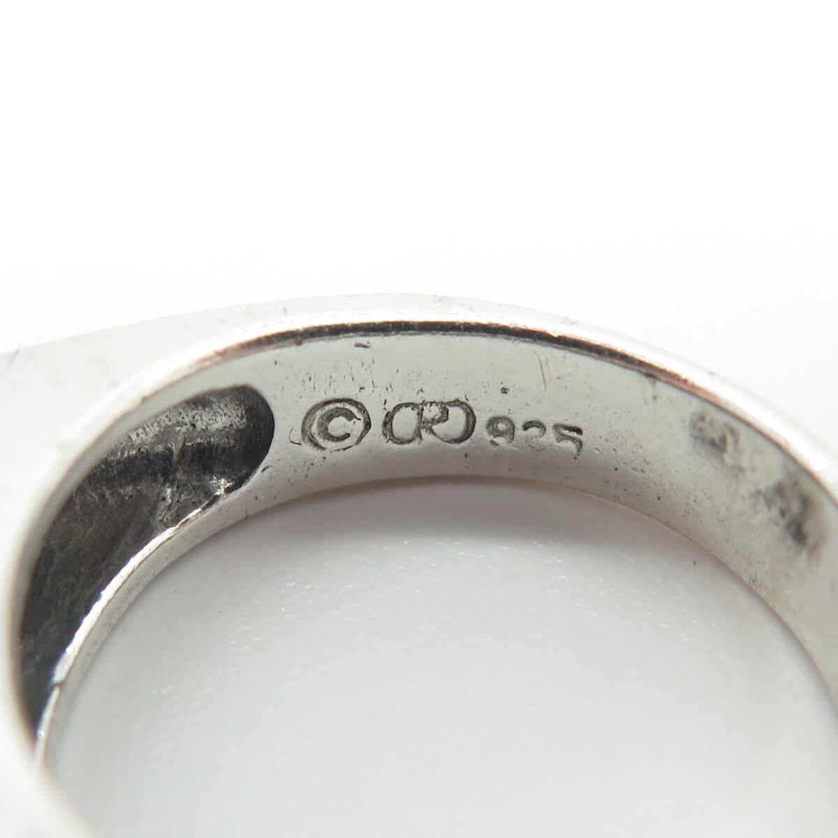 925 Sterling Silver Vintage Viking Twisted Ring Size 7