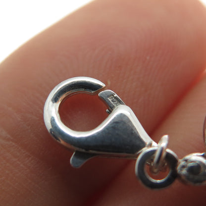 925 Sterling Silver 2-Tone Vintage Transformer Heart Lobster Lock Charm Pendant