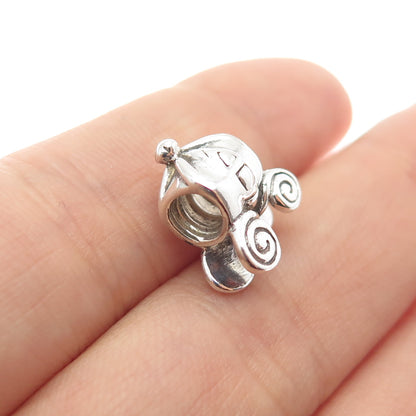CHAMILIA & DISNEY Sterling Silver Cinderella's Pumpkin Carriage Slide Bead Charm