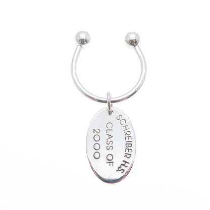 PBD Peter Brams Sterling Vintage 2000 Schreiber High School Screw Ball Key Ring