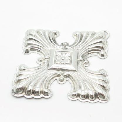 925 Sterling Silver Vintage Reed & Barton 1973 Cross Ornament Pendant